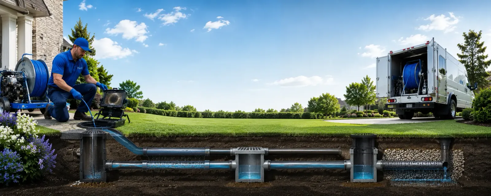 Outdoor drain cleaning information for Medusa, NY